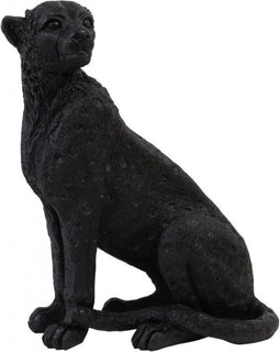 Light & Living - Deco Beeld Cheetah Zwart - Polystone Zwart - 31x25x10cm (HxBxD)