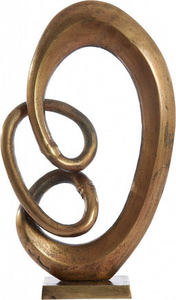 Light & Living Deco Beeld Eddy M - Metaal - Goud - 25x43x25 cm (BxHxD)