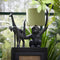 Light & Living - Deco Beeld Giraffe Zwart - Metaal Zwart - 46x21x7cm (hxbxd)