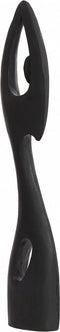 Light & Living Deco Beeld Mujer - Hout - Zwart - 12x67x6 cm (BxHxD) - Abstract Beeld - Woonexpress