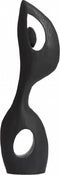 Light & Living Deco Beeld Mujer - Hout - Zwart - 14x50x6 cm (BxHxD) - Abstract Beeld - Woonexpress