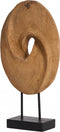 Light & Living Deco Beeld Zorati - Hout - Naturel - 24x47x9 cm (BxHxD) - Abstract Beeld - Woonexpress