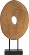 Light & Living Deco Beeld Zorati - Hout - Naturel - 24x47x9 cm (BxHxD) - Abstract Beeld - Woonexpress