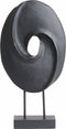 Light & Living Deco Beeld Zorati - Hout - Zwart - 24x47x9 cm (BxHxD) - Abstract Beeld - Woonexpress