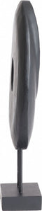 Light & Living Deco Beeld Zorati - Hout - Zwart - 24x47x9 cm (BxHxD) - Abstract Beeld - Woonexpress