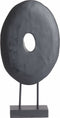 Light & Living Deco Beeld Zorati - Hout - Zwart - 24x47x9 cm (BxHxD) - Abstract Beeld - Woonexpress
