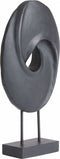 Light & Living Deco Beeld Zorati - Hout - Zwart - 24x47x9 cm (BxHxD) - Abstract Beeld - Woonexpress