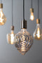 Light & Living Deco LED globe Ø16x25 cm BAROQUE 4W smoke E27 dimbaar