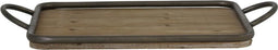 Light & Living Dienblad Moulon - Hout/Zink - 51,5x31x5,5cm