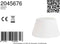 Light & Living Drum Lampenkap Polycotton - Wit - 45x35x25cm - voor Tafellampen, Staande lamp