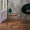 Light & Living Duarte Ronde Bijzettafel - Antiek Goud - Set/2 - Ø40x45 + Ø50x52 cm