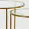 Light & Living Duarte Ronde Bijzettafel - Antiek Goud - Set/2 - Ø40x45 + Ø50x52 cm