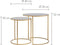 Light & Living Duarte Ronde Bijzettafel - Antiek Goud/Smoke glas - Set/2 - Ø40x45 + Ø50x52 cm