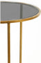 Light & Living Duarte Ronde Bijzettafel - Antiek Goud/Smoke glas - Set/2 - Ø40x45 + Ø50x52 cm