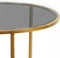 Light & Living Duarte Ronde Bijzettafel - Antiek Goud/Smoke glas - Set/2 - Ø40x45 + Ø50x52 cm