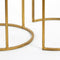 Light & Living Duarte Ronde Bijzettafel - Antiek Goud/Smoke glas - Set/2 - Ø40x45 + Ø50x52 cm