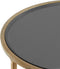 Light & Living Duarte Ronde Bijzettafel - Antiek Goud/Smoke glas - Set/2 - Ø40x45 + Ø50x52 cm