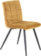 Light&living Eetkamerstoel 50,5x44,5x82 cm OLIVE velvet karamel-zwart