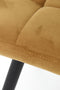 Light&living Eetkamerstoel 50,5x44,5x82 cm OLIVE velvet karamel-zwart