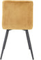 Light&living Eetkamerstoel 50,5x44,5x82 cm OLIVE velvet karamel-zwart