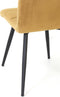 Light&living Eetkamerstoel 50,5x44,5x82 cm OLIVE velvet karamel-zwart