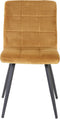 Light&living Eetkamerstoel 50,5x44,5x82 cm OLIVE velvet karamel-zwart