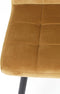 Light&living Eetkamerstoel 50,5x44,5x82 cm OLIVE velvet karamel-zwart