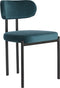 Light&living Eetkamerstoel 52,5x51x78 cm SONJA velvet emerald+zwart