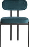 Light&living Eetkamerstoel 52,5x51x78 cm SONJA velvet emerald+zwart