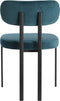 Light&living Eetkamerstoel 52,5x51x78 cm SONJA velvet emerald+zwart