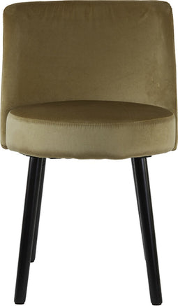 Light&living Eetkamerstoel 56x44,5x80 cm ECKLEY velvet glans goud-zwart