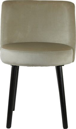 Light&living Eetkamerstoel 56x44,5x80 cm ECKLEY velvet glans zilver-zwart