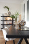 Light&living Eetkamerstoel 56x44,5x80 cm ECKLEY velvet glans zilver-zwart
