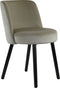 Light&living Eetkamerstoel 56x44,5x80 cm ECKLEY velvet glans zilver-zwart