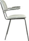 Light&living Eetkamerstoel 58x58x82 cm EMMA velvet grijs-donker grijs