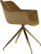 Light & Living Eetkamerstoel 61x53,5x77 cm JAIMY velvet karamel+goud