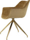 Light & Living Eetkamerstoel 61x53,5x77 cm JAIMY velvet karamel+goud