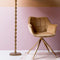 Light & Living Eetkamerstoel 61x53,5x77 cm JAIMY velvet karamel+goud
