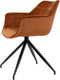 Light & Living Eetkamerstoel 61x53,5x77 cm JAIMY velvet terra+zwart