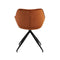 Light & Living Eetkamerstoel 61x53,5x77 cm JAIMY velvet terra+zwart