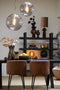 Light & Living Eetkamerstoel - 'Elyna' Velvet, kleur Bruin