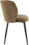 Light & Living Eetkamerstoel - 'Elyna' Velvet, kleur Bruin
