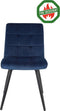 Light & Living - Eetkamerstoel OLIVE FR - 50.5x44.5x82cm - Blauw