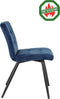 Light & Living - Eetkamerstoel OLIVE FR - 50.5x44.5x82cm - Blauw