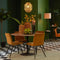 Light & Living Eettafel Biboca - Hout/Zwart - Ø140cm - Modern,Retro