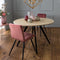 Light & Living Eettafel Magnifera - Hout/Zwart - Ø140cm - Modern,Landelijk