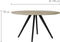 Light & Living Eettafel Magnifera - Hout/Zwart - Ø140cm - Modern,Landelijk