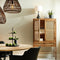 Light & Living Eettafel Magnifera - Hout/Zwart - Ø140cm - Modern,Landelijk