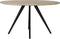 Light & Living Eettafel Magnifera - Hout/Zwart - Ø140cm - Modern,Landelijk