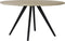Light & Living Eettafel Magnifera - Hout/Zwart - Ø140cm - Modern,Landelijk